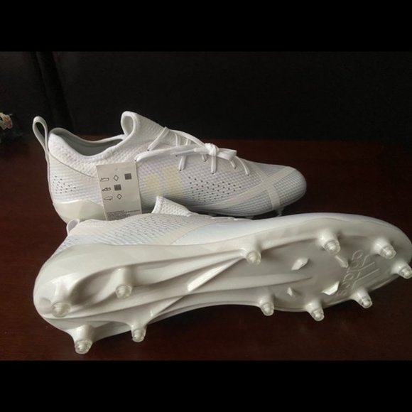 Adidas AdiZero 5-Star 7.0 Low sz 12.5 Triple White - Picture 5 of 6